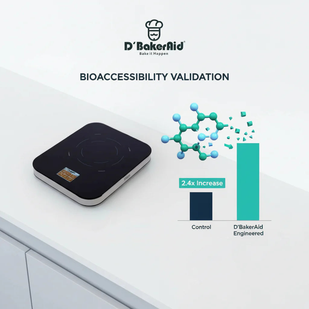 Validación de biodisponibilidad · 2,4× de aumento